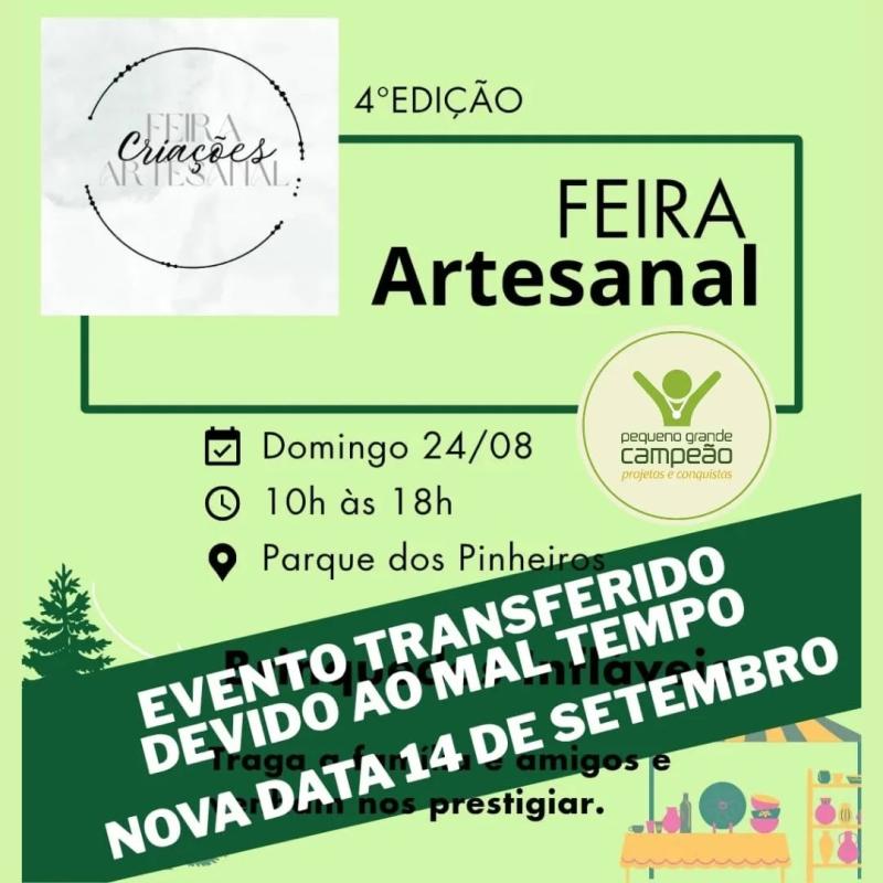 Evento Transferido! Feira Artesanal de Criações