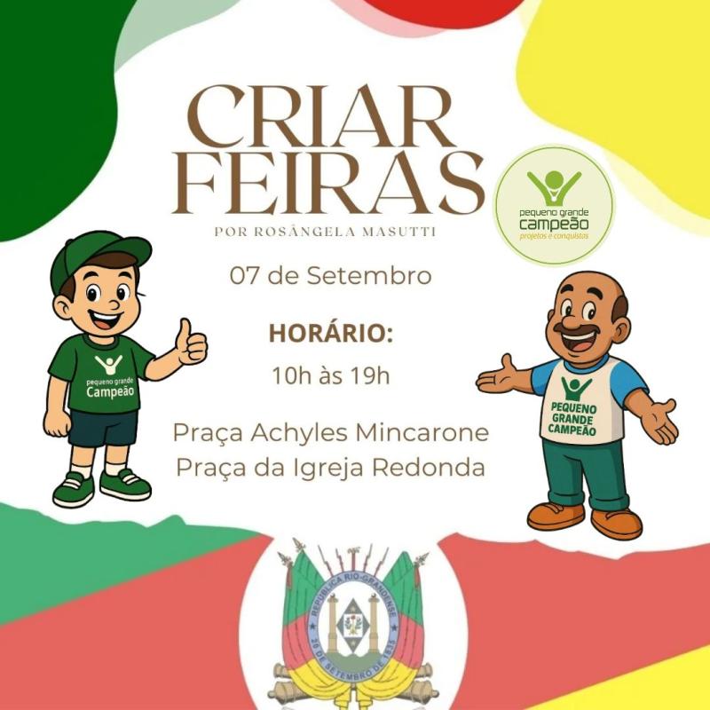Tem Criar Feiras em Setembro, Participe!