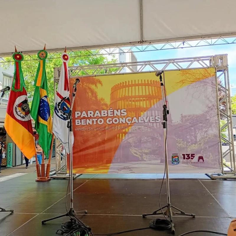 Feira de Artesanato na Celebração dos 135 anos de Bento Gonçalves.