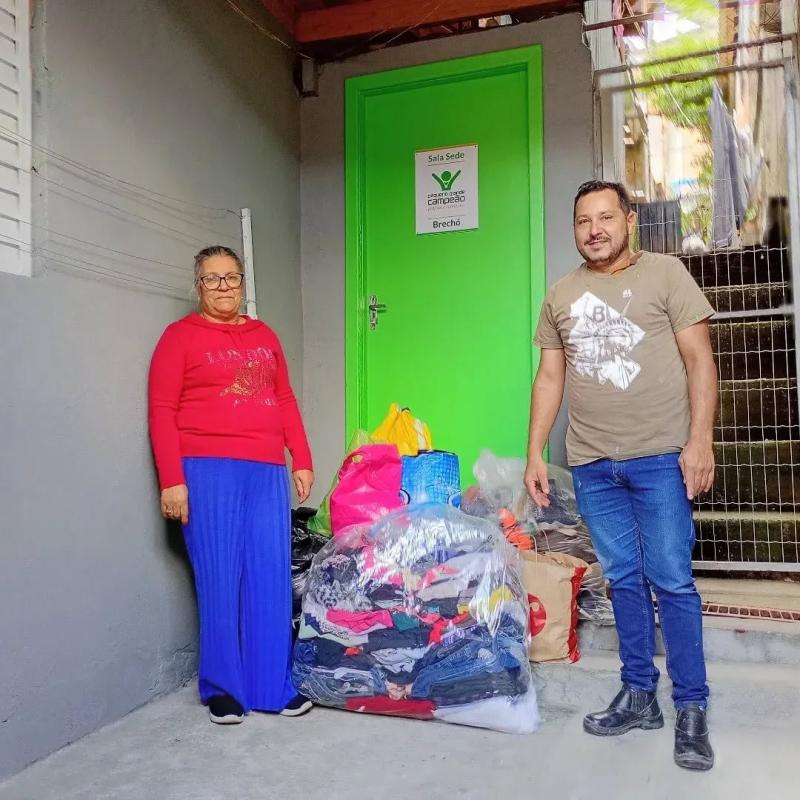 Chegada de mais donativos