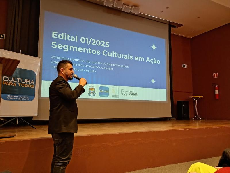 Edital Segmentos Culturais em Ação injeta mais de R$ 1 milhão na cadeia produtiva cultural e artística de Bento Gonçalves