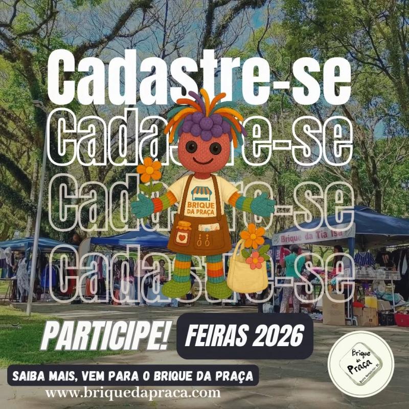 Cadastre-se, para o Brique da Praça
