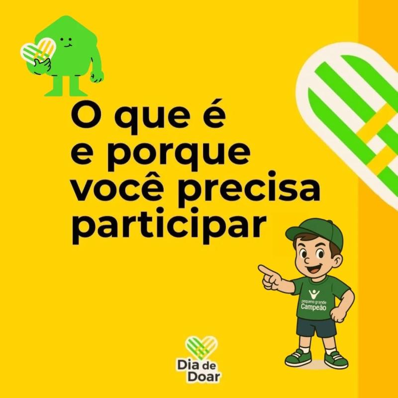 Vem aí, o Dia de Doar!