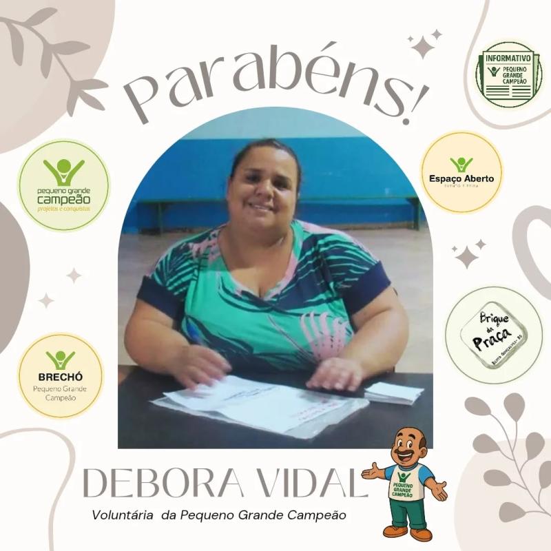 Parabéns, Débora!