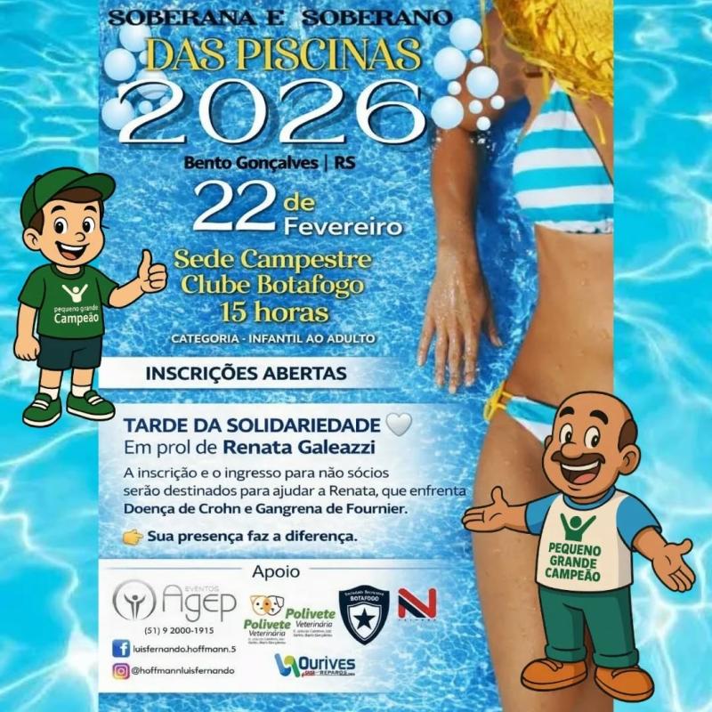 Soberana e Soberano das Piscinas 2026, Participe!
