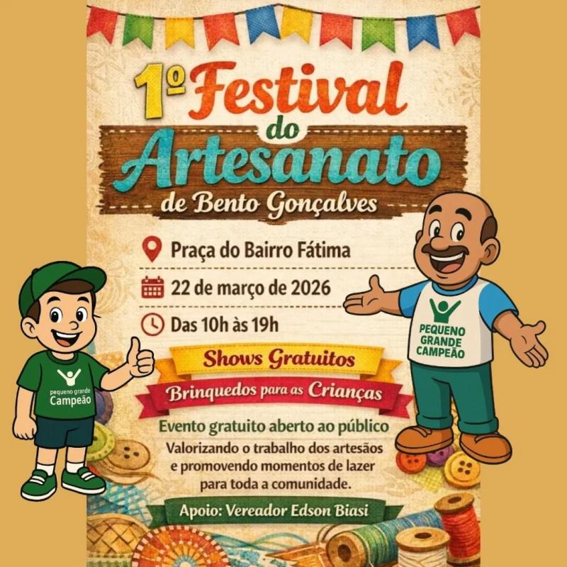 Vem aí, o Festival do Artesanato!