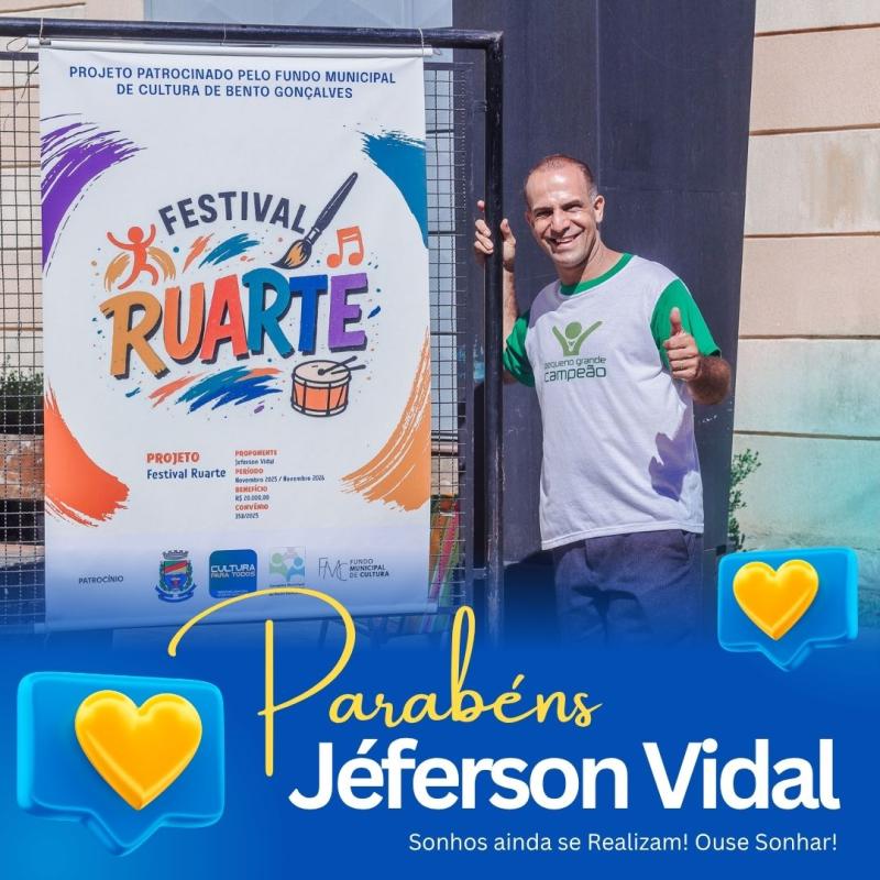 Parabéns, Jéferson Vidal!