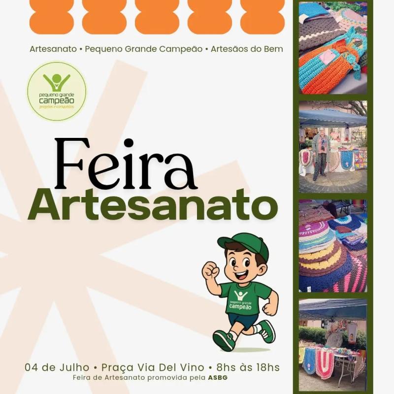 Sábado tem Feira de Artesanato da ASBG