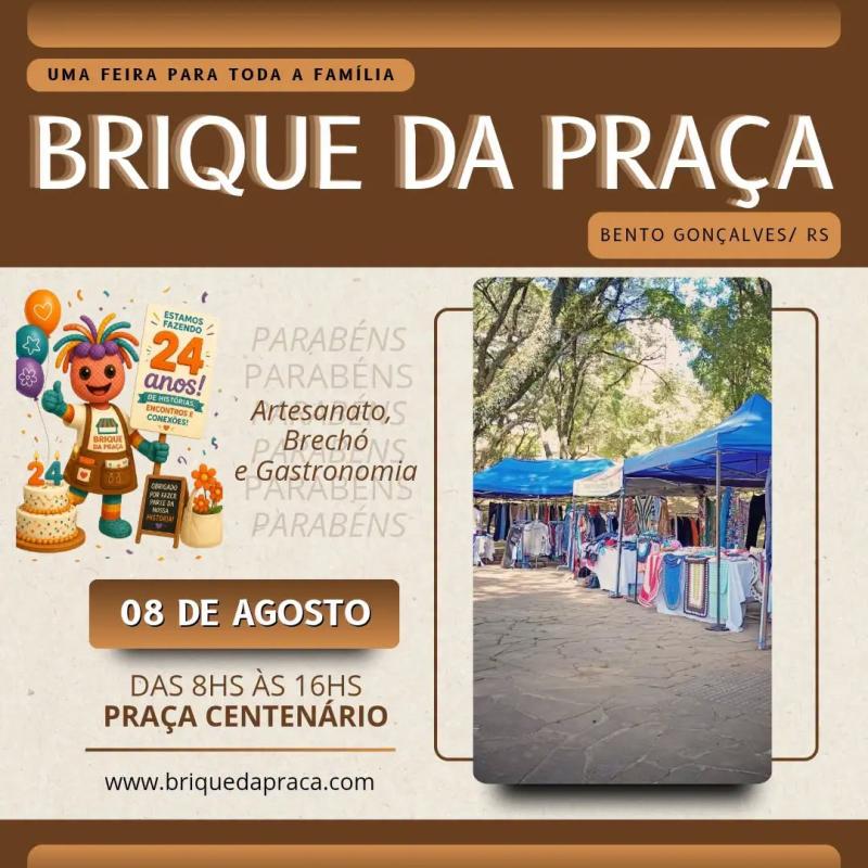 Vem aí, mais uma edição do Brique da Praça em Agosto!