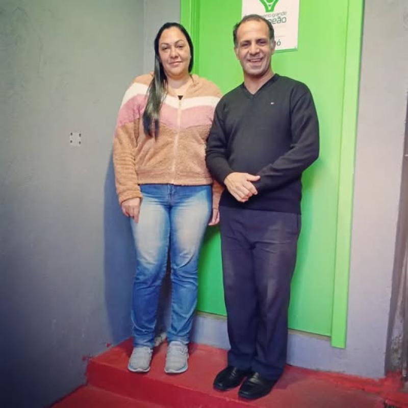 Bem-Vinda, Voluntária Sra. Eliete