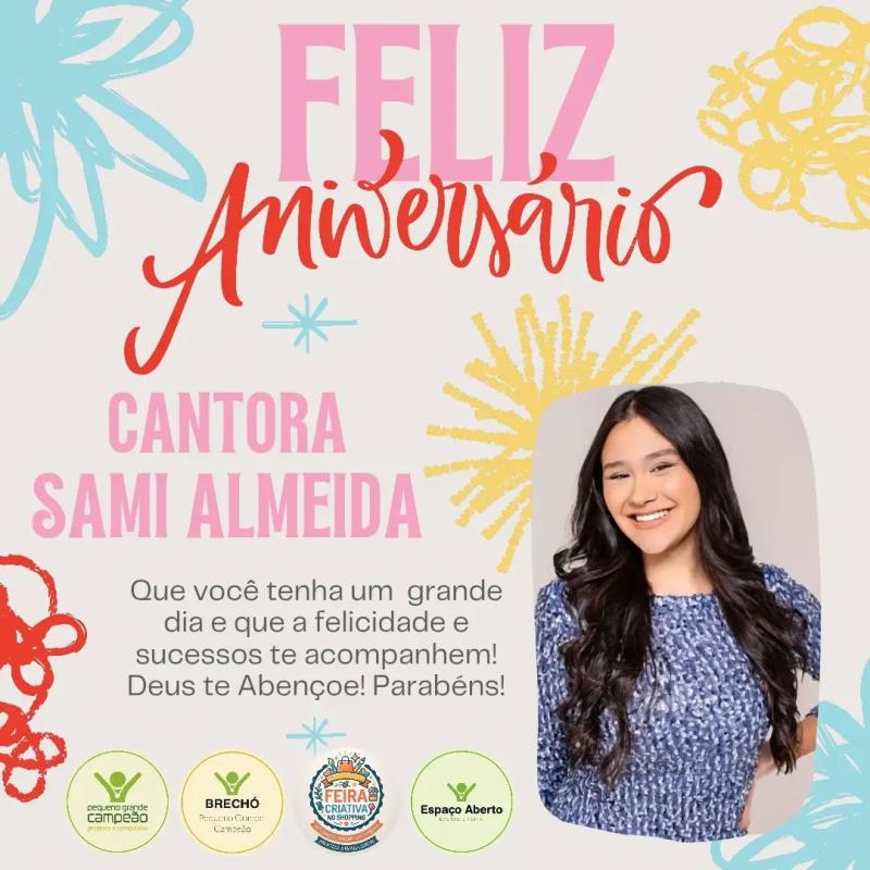 Parabéns, Cantora Sami Almeida