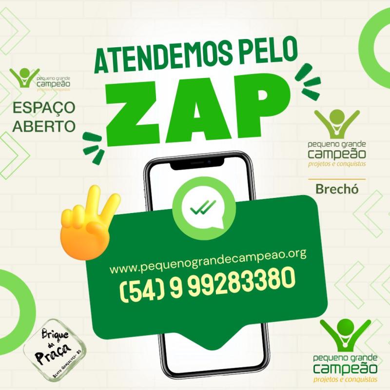 Atendemos pelo WhatsApp