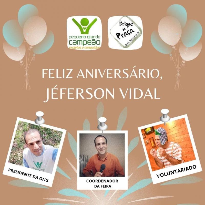 Parabéns, Jéferson Vidal!