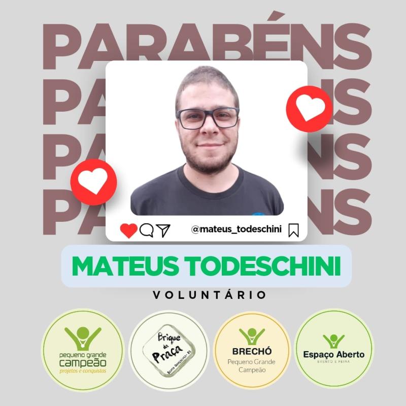 Parabéns, Mateus!