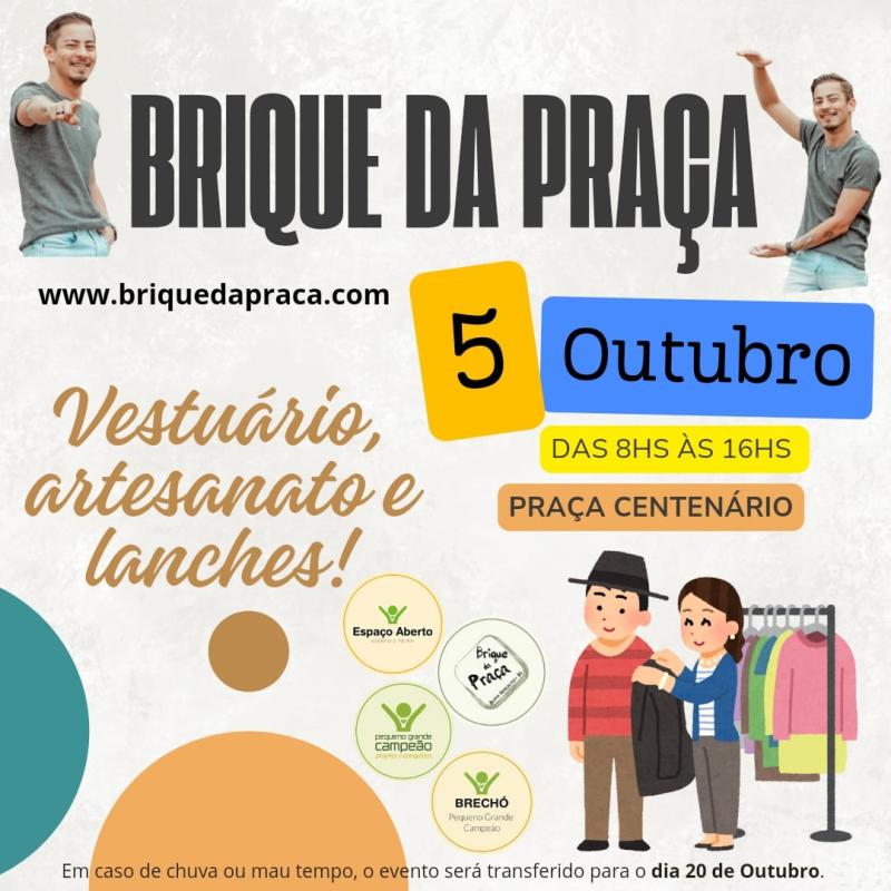 Vem, Outubro! Vem, Feira! Vem, mais um Brique da Praça!