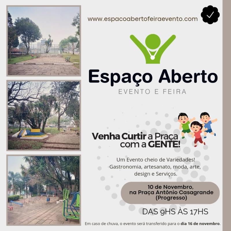 10 de novembro,  tem Espaço Aberto.  Participe!