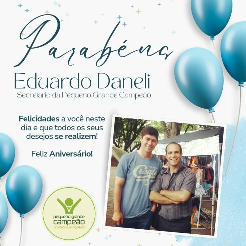Parabéns, Voluntário Eduardo