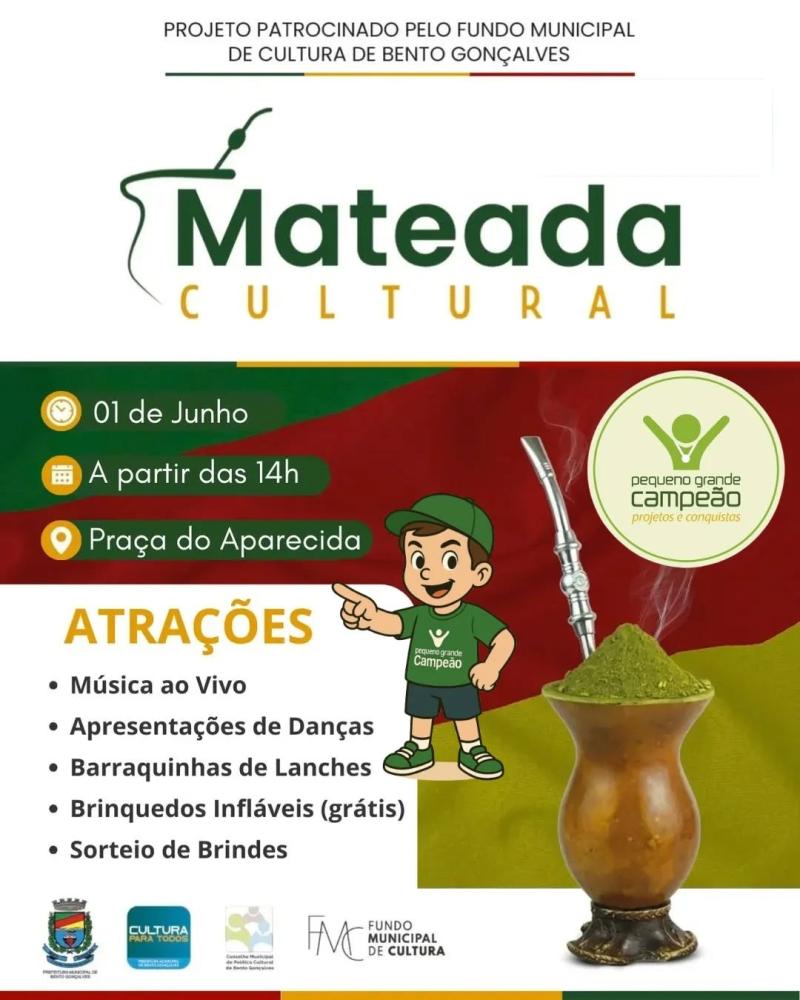 Domingo tem Mateada Cultural no Aparecida!