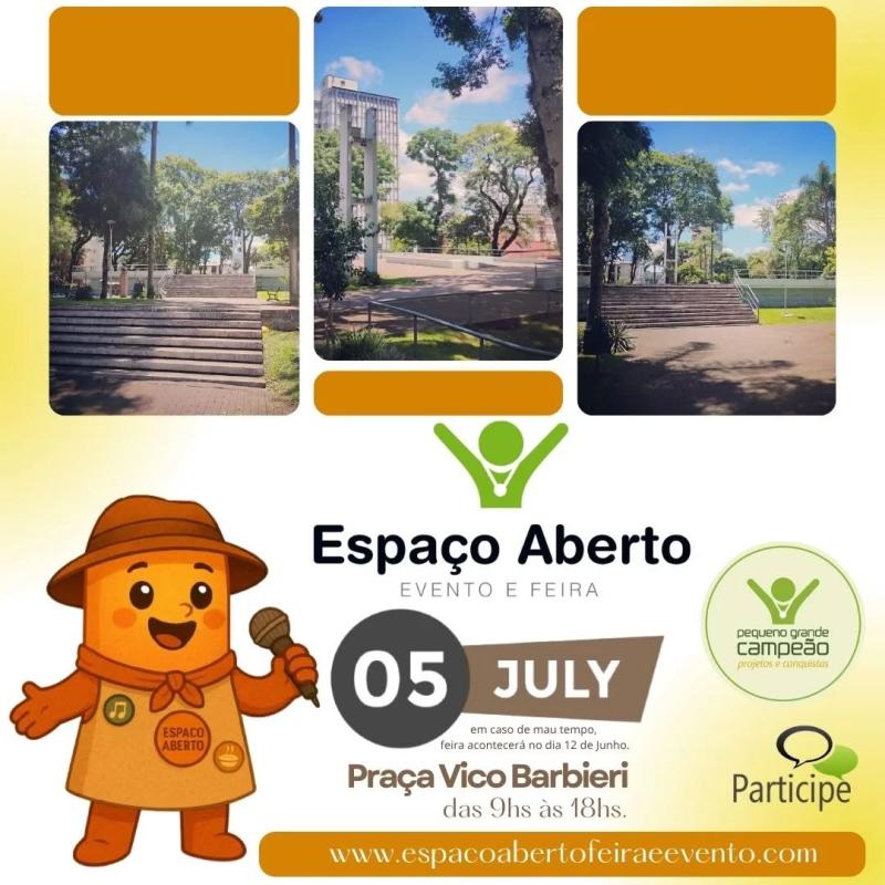 Vem aí, mais uma Espaço Aberto em Julho!