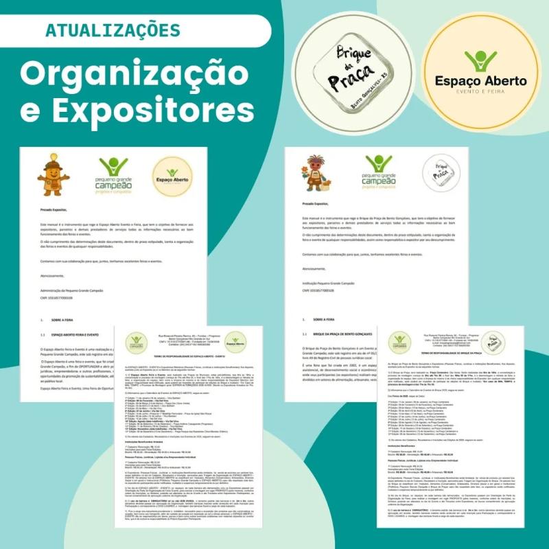 Atualizações das Feiras