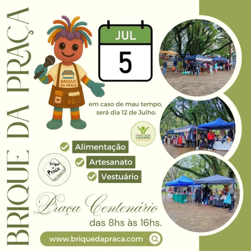 Sábado tem Brique da Praça