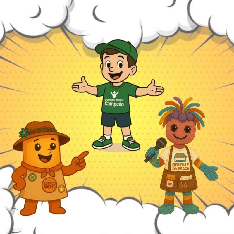 Os Mascotes da Pequeno Grande Campeão